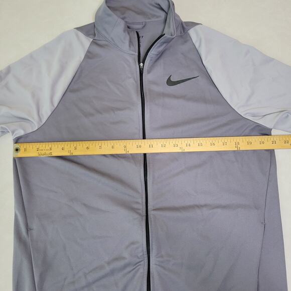 Nike Jacket Mens Medium Gray Epic Knit Gunsmoke Training Full Zip Dri-Fit - Picture 8 of 9